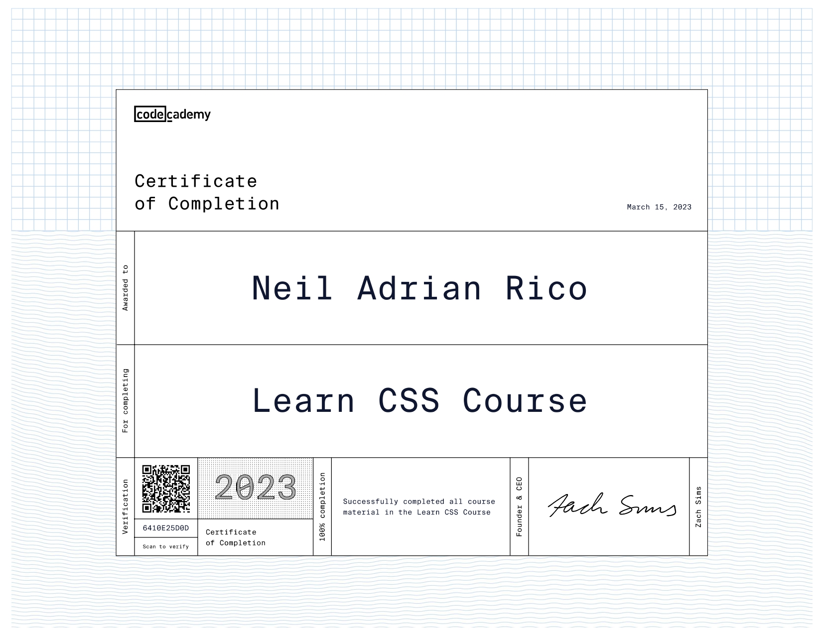 CSS Certificate